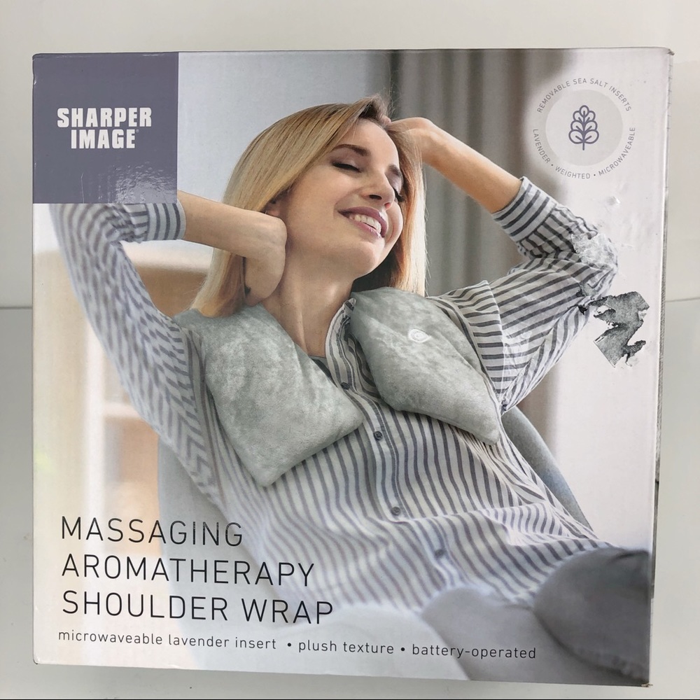 Sharper Image Massaging Aromatherapy Shoulder Wrap